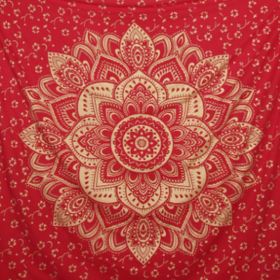 #1 Mandala Red Tapestry