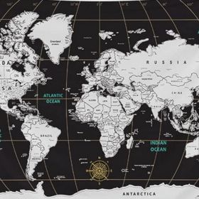 #1 CAPSCEOLL World Map Tapestry