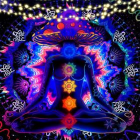 #1 Chakra Blacklight Tapestry