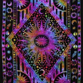 #1 Burning Sun Tie Dye Tapestry