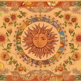#2 Sun and Moon Vintage Tapestry