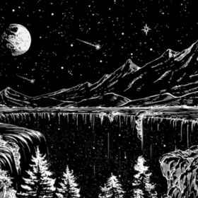 #2 Zussun Black and White Mountain Tapestry