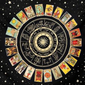 #2 Tarot Zodiac Astrology Tapestry