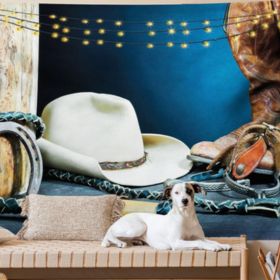 #3 Horseshoe Hat Cowboy Western Tapestry