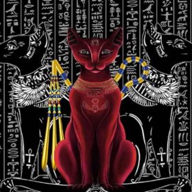 #3 Egyptian Mythology Cat Tapestry