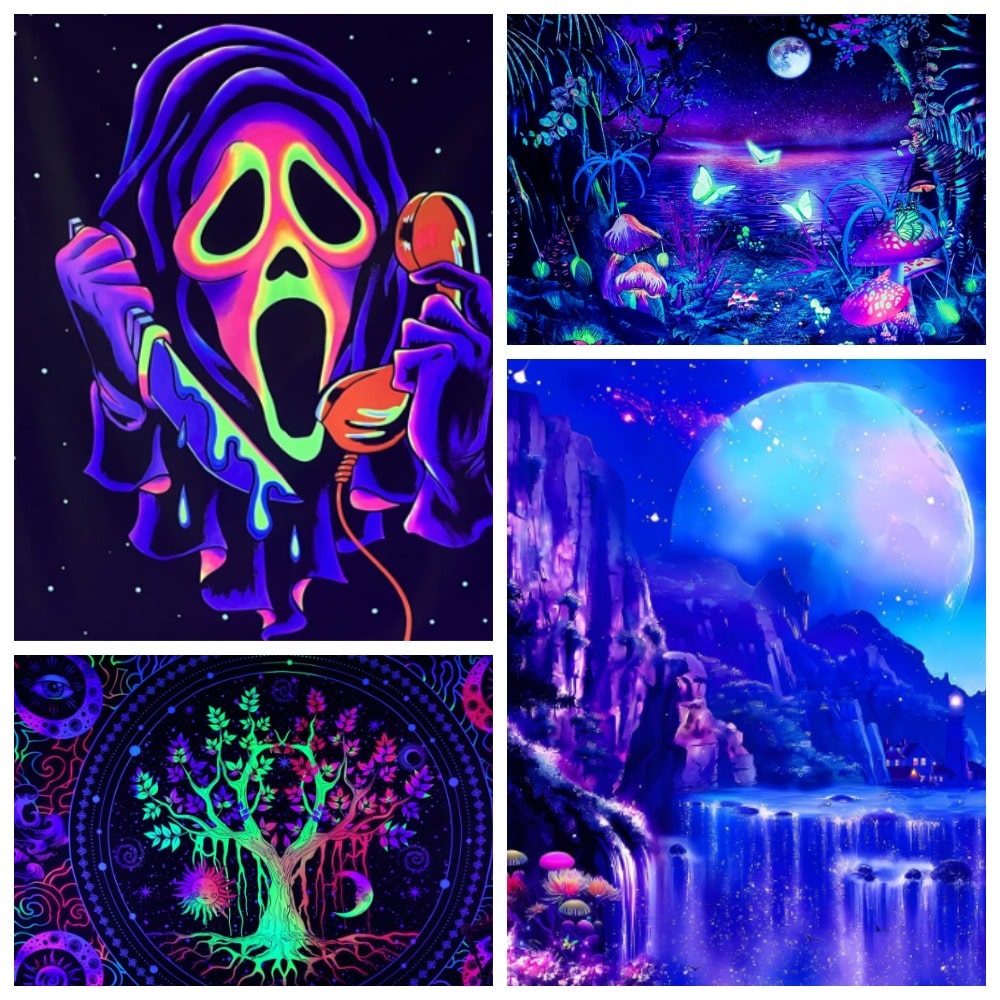 Glow in The Dark Tapestry