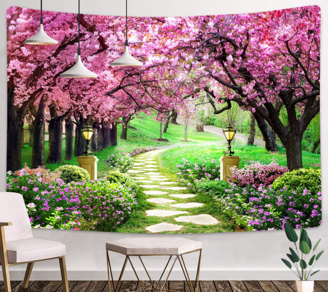 #2 Cherry Blossom Spring Tapestry